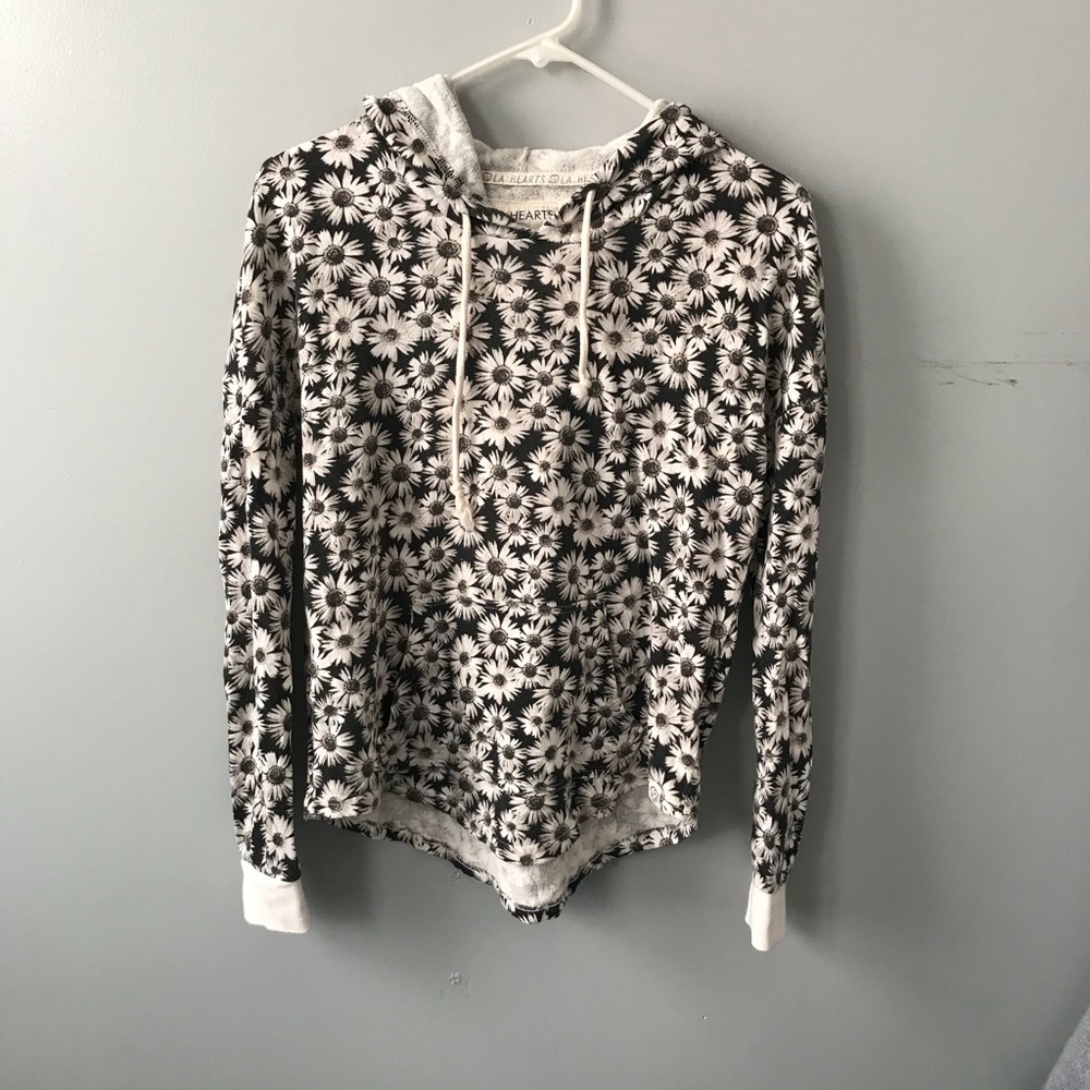 PAC Sun LA Hearts RELAXED Sunflower Sweatshirt